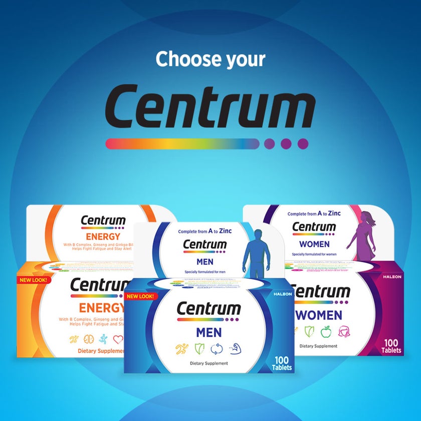 Centrum Men's Multivitamin Supplement Tablets, Pack of 100's