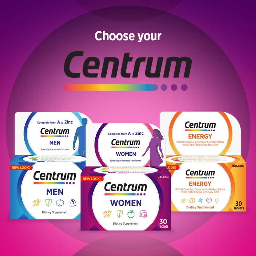 Centrum Sample Pack Centrum Women's Multivitamin Supplement Tablets, Pack of 30's - myAster