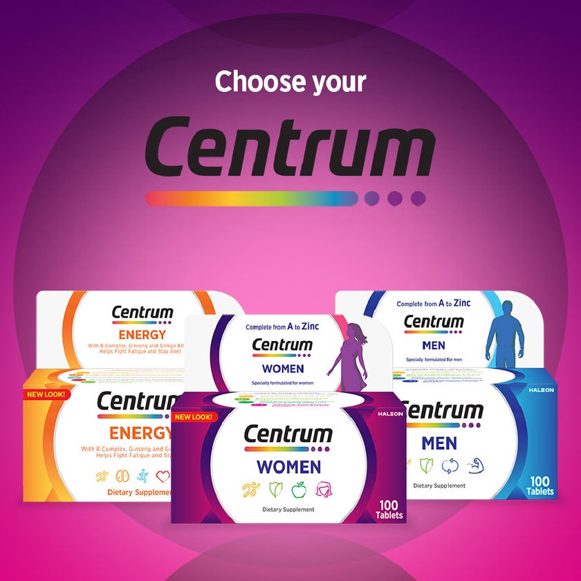 Centrum Sample Pack Centrum Women's Multivitamin Supplement Tablets, Pack of 100's - myAster