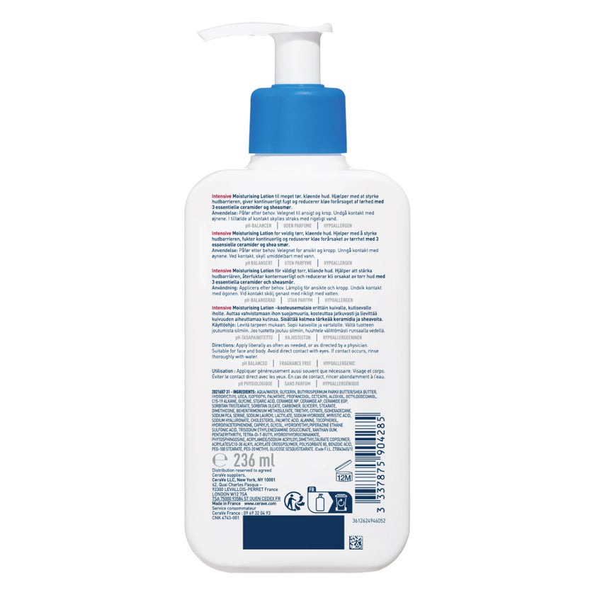 CeraVe Intensive Moisturizing Lotion, Dry Itchy Skin - 236ml