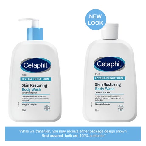 Cetaphil PRO Eczema Prone Skin Restoring Body Wash 236ml