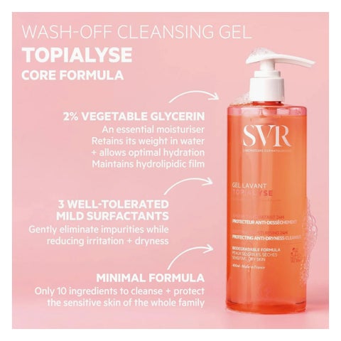 SVR Topialyse Soothing Anti-Dryness Cleanser - 400ml