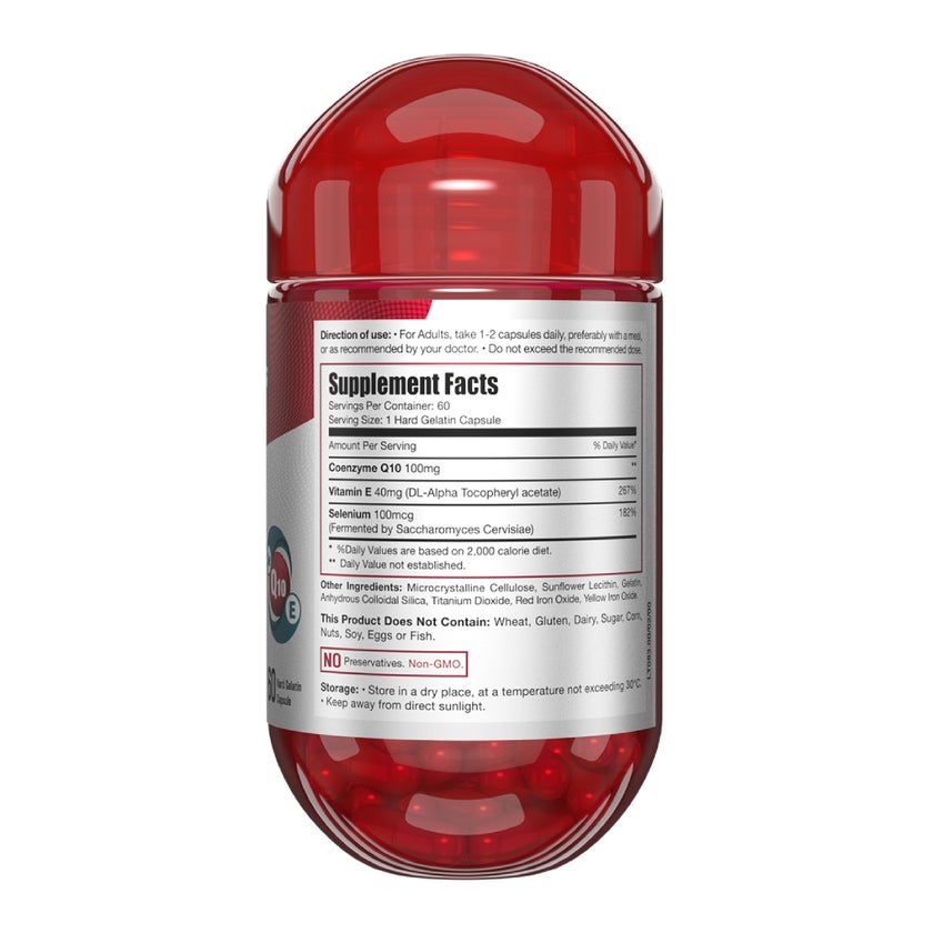 Eva Pharma Limitless CoQ10 100mg Capsules, Pack of 60's