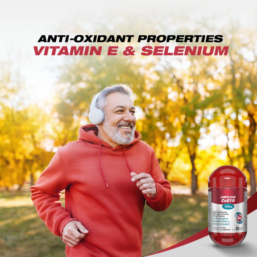 Eva Pharma Limitless CoQ10 100mg Capsules, Pack of 60's