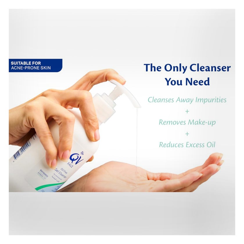 Ego QV Face Oil Free Cleanser 200ml + Oil Free Moisturizer, Promo Pack