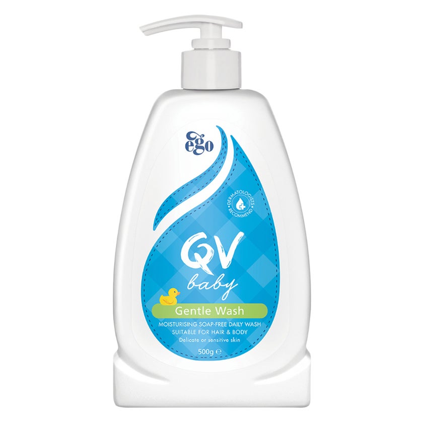 Ego QV Baby Gentle Wash 500g + Baby Moisturising Cream 500g, Promo Pack
