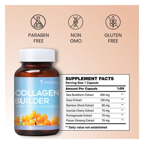 ZeroHarm Collagen Builder Capsules, Pack of 60's