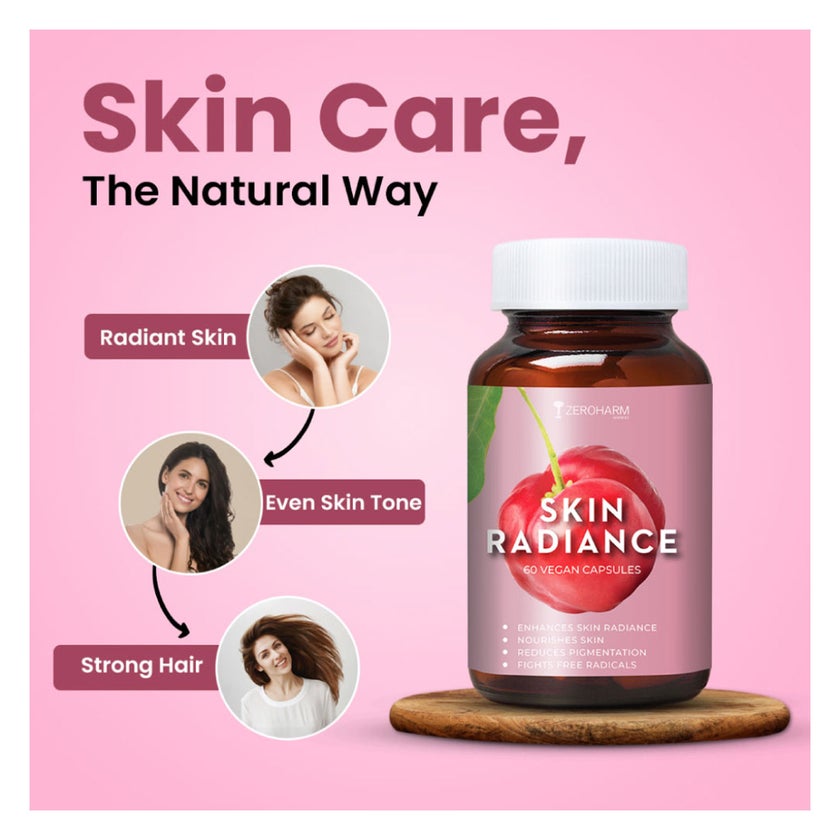 ZeroHarm Skin Radiance Capsules, Pack of 60's