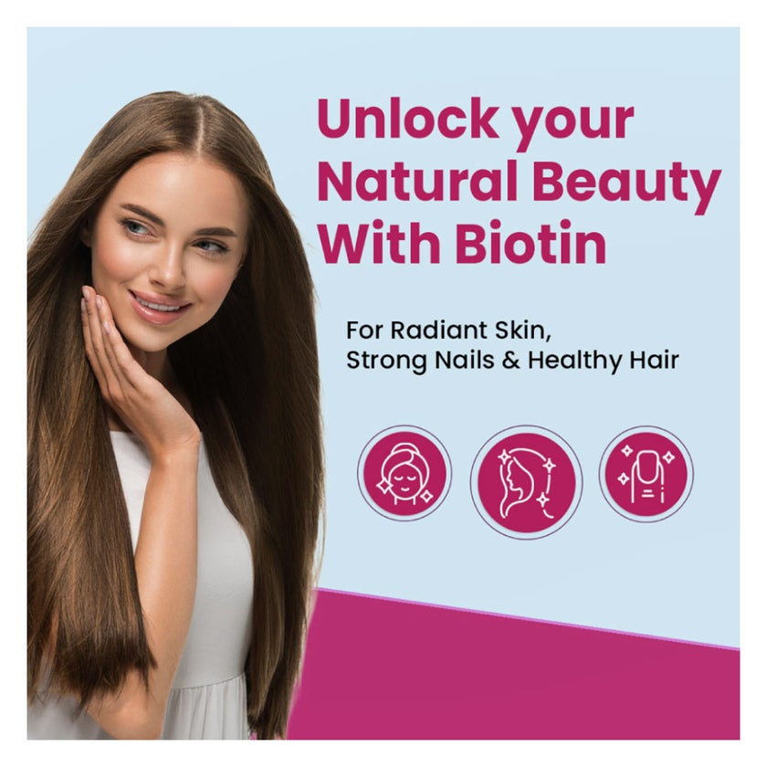 ZeroHarm Biotin 2500mcg Capsules, Pack of 60's