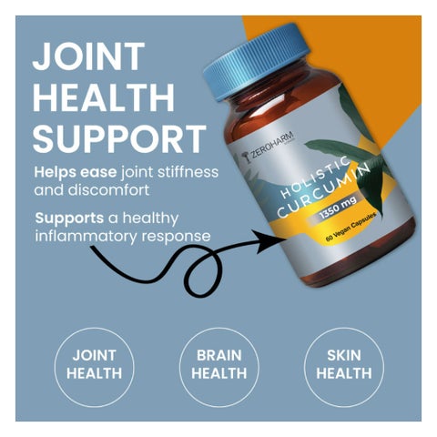 ZeroHarm Holistic Curcumin 1350mg Capsules, Pack of 60's