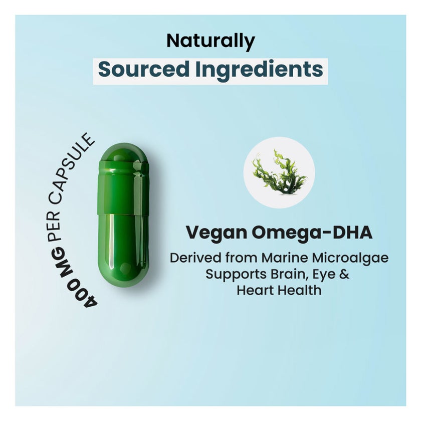 ZeroHarm Vegan Omega EPA + DHA Capsules, Pack of 60's