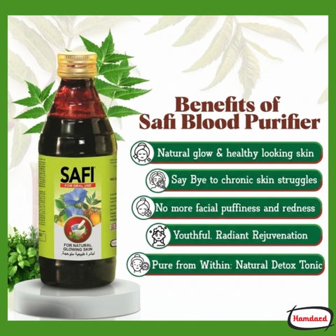 Hamdard Safi Blood Purifier Syrup for Healthy and Glowing Skin 500ml