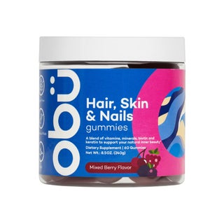 Obu Hair, Skin & Nails Mixed Berry Flavor Adult Gummies, Pack of 60’s