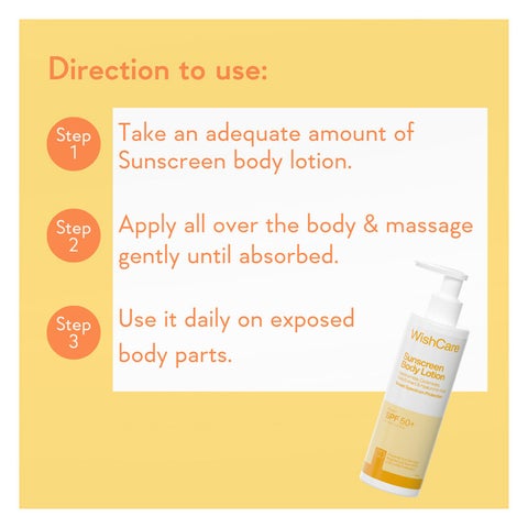 WishCare SPF50+ PA+++ Sunscreen Body Lotion 200ml