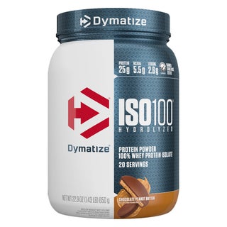 Dymatize ISO 100 Chocolate Peanut Butter Hydrolyzed Whey Protein Powder 650g