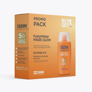 Isdin Fotoprotector SPF 50 Fusion Water Magic Glow 50ml x 2 - Promo Pack