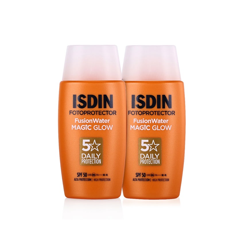 Isdin Fotoprotector SPF 50 Fusion Water Magic Glow 50ml x 2 - Promo Pack
