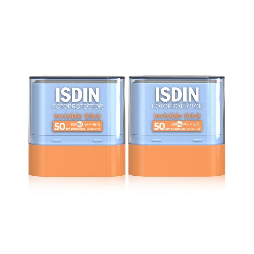 Isdin Fotoprotector SPF 50 Invisible Stick, Promo Pack - 2 Sticks
