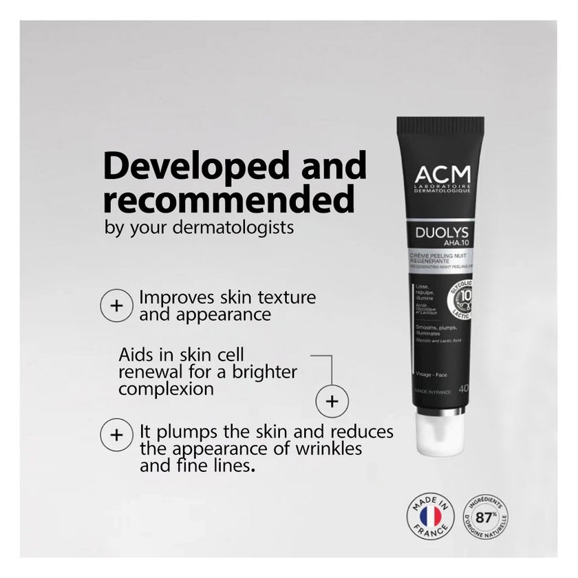 ACM Duolys AHA 10 Regenerating Night Peeling Cream 40ml
