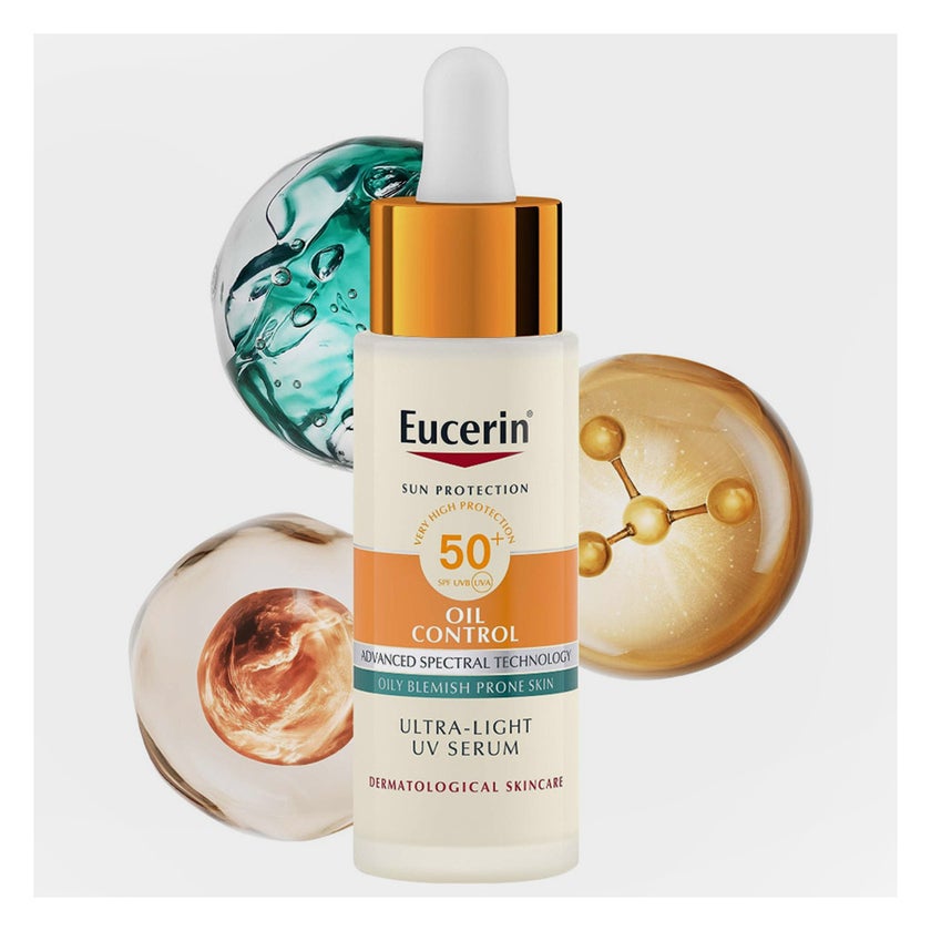 Eucerin SPF 50+ Oil Control Serum For Oily Acne Prone Skin 30ml