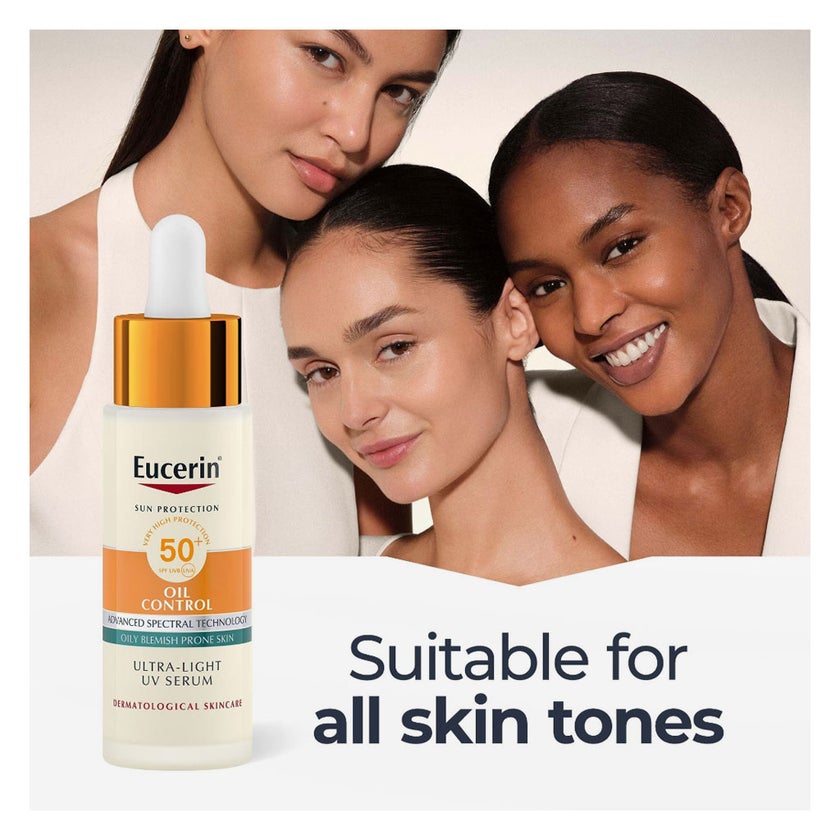 Eucerin SPF 50+ Oil Control Serum For Oily Acne Prone Skin 30ml
