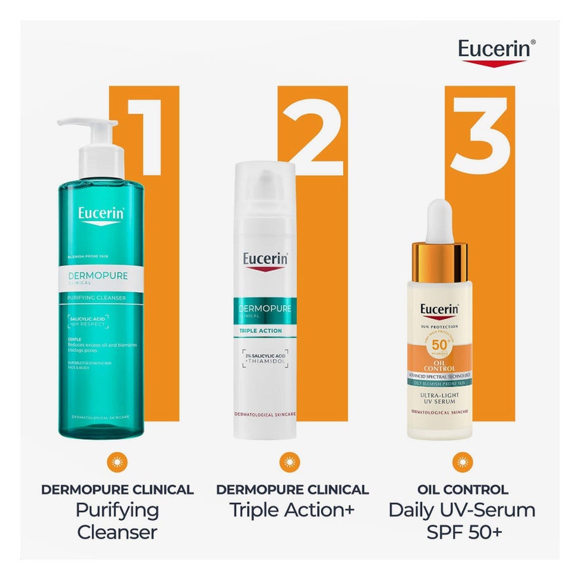 Eucerin SPF 50+ Oil Control Serum For Oily Acne Prone Skin 30ml