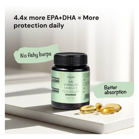 B'spoke 4.4X Strength Omega 3 Capsules, Fish Oil - 60 Capsules
