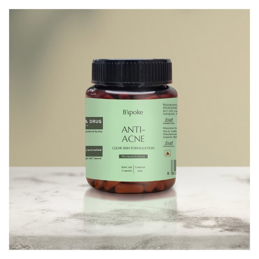 B'spoke Anti-Acne Capsules, Clear Skin - 60 Capsules