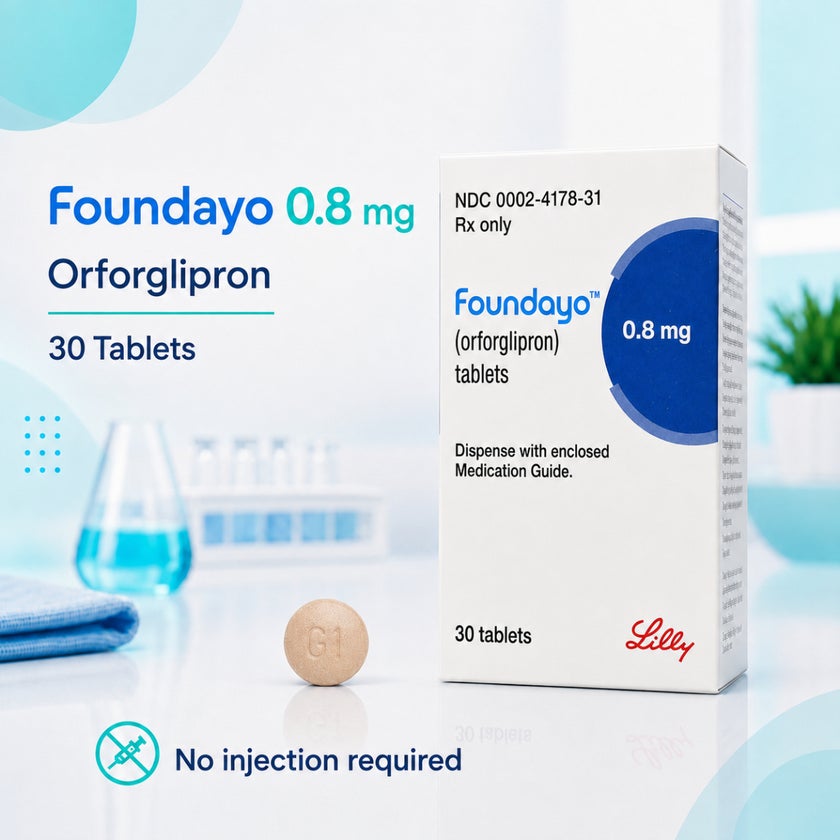 Foundayo 0.8mg GLP-1 Pill - 30 Tablets