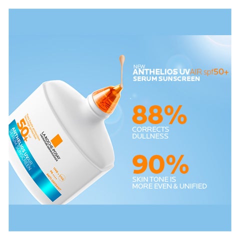 La Roche-Posay Anthelios SPF 50+ UVAir Serum Sunscreen, Medium Tint - 50ml