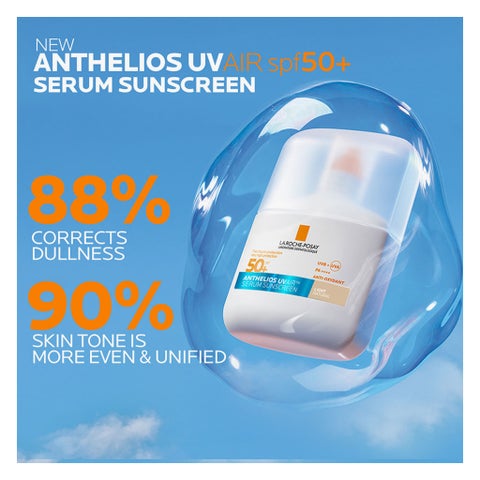 La Roche-Posay Anthelios SPF 50+ UVAir Serum Sunscreen, Light Tint - 50ml