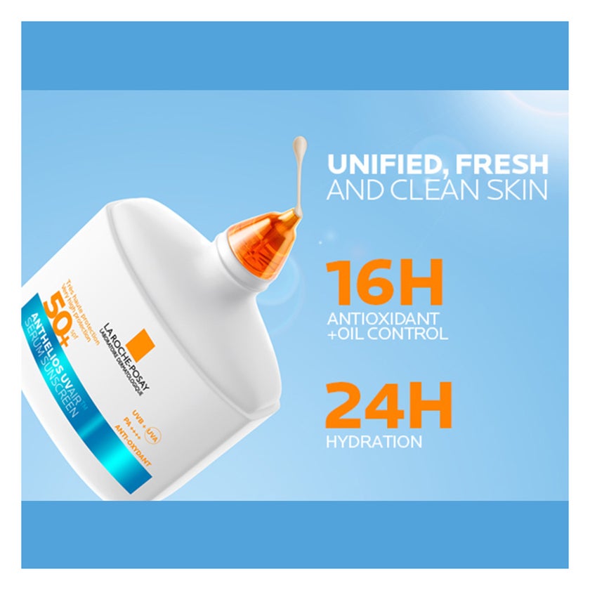 La Roche-Posay Anthelios SPF 50+ UVAir Serum Sunscreen, Light Tint - 50ml