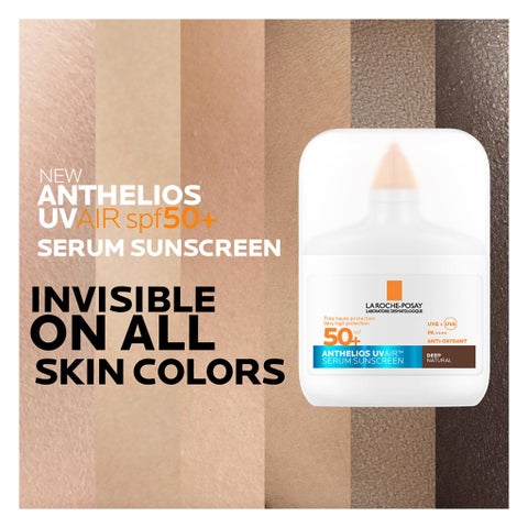 La Roche-Posay Anthelios SPF 50+ UVAir Serum Sunscreen, Dark Tint - 50ml