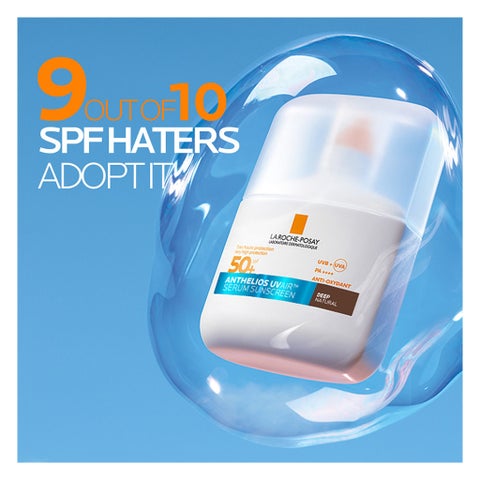 La Roche-Posay Anthelios SPF 50+ UVAir Serum Sunscreen, Dark Tint - 50ml