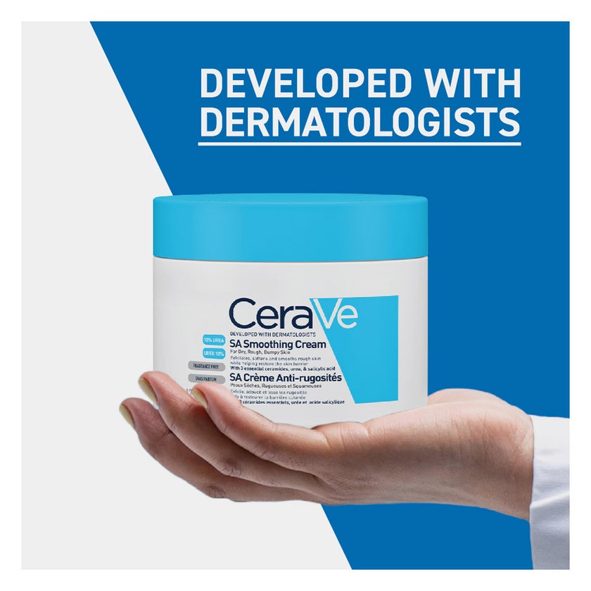 CeraVe SA Smoothing Cream, Dry, Rough & Bumpy Skin - 340g