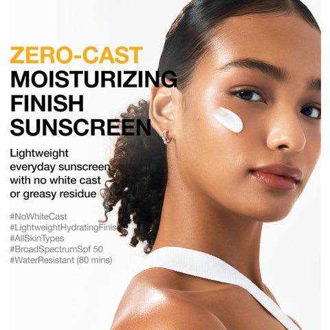 Anua Zero-Cast SPF 50 Moisturizing Finish Sunscreen - 50ml