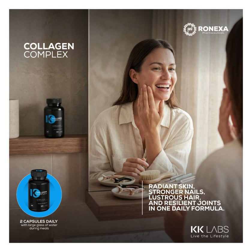 KK Labs Collagen Complex Capsules, Skin & Hair Support - 60 Capsules