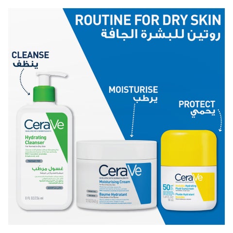 CeraVe SPF 50+ Invisible Hydrating Fluid Sunscreen - 50ml