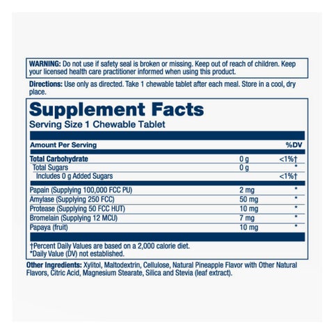 Solaray Papaya Enzyme Chewables - 90 Chewables