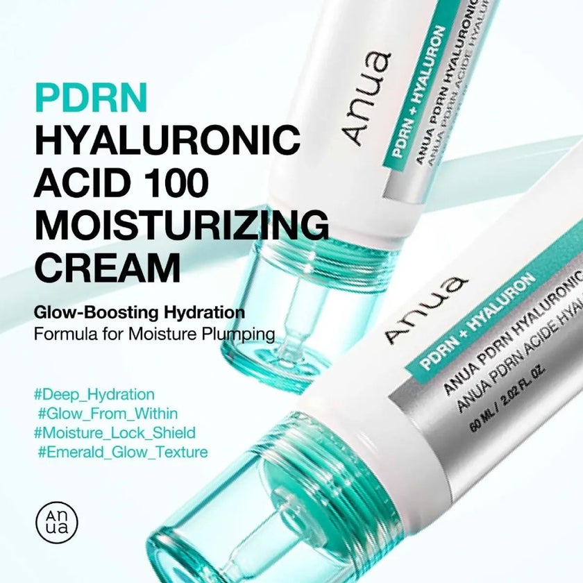 Anua PDRN + Hyaluronic Acid 100 Moisturizing Cream - 60ml