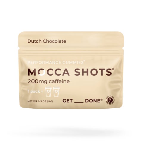 Seattle Gummy Mocca Shots Energy Gummies, Dutch Chocolate - 12 Pack