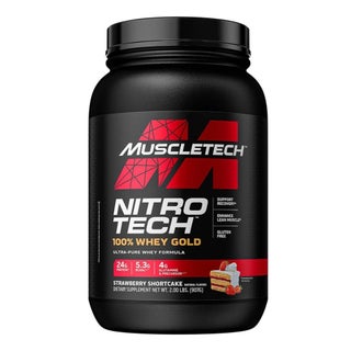 MuscleTech Nitro Tech Whey Gold Protein, Strawberry Shortcake - 907g