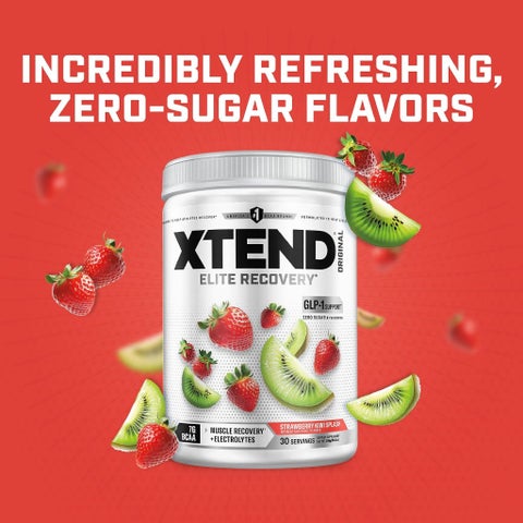 Xtend Original 7g BCAA Muscle Recovery Powder, Strawberry Kiwi Splash - 390g