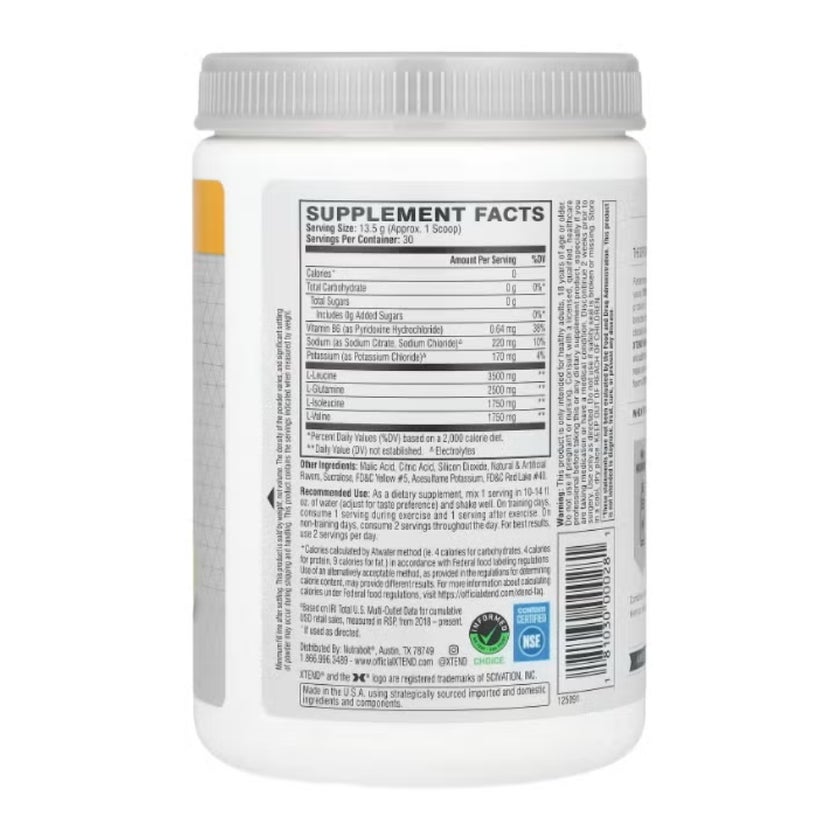 Xtend Original 7g BCAA Muscle Recovery Powder, Mango Madness - 405g