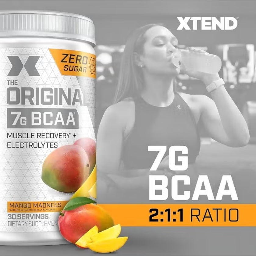 Xtend Original 7g BCAA Muscle Recovery Powder, Mango Madness - 405g
