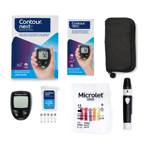 Ascensia Contour Next Blood Glucose Monitoring System Starter Kit