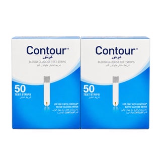 Ascensia Contour Blood Glucose Test Strips - 2 x 50 Strips