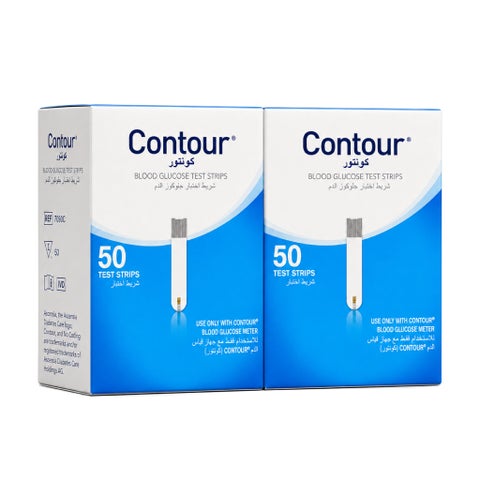 Ascensia Contour Blood Glucose Test Strips - 2 x 50 Strips