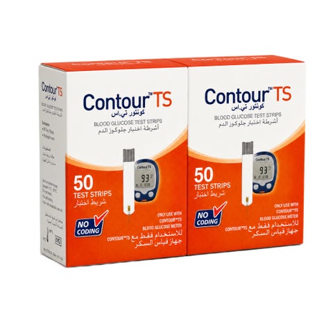 Ascensia Contour TS Blood Glucose Test Strips - 2 x 50 Strips