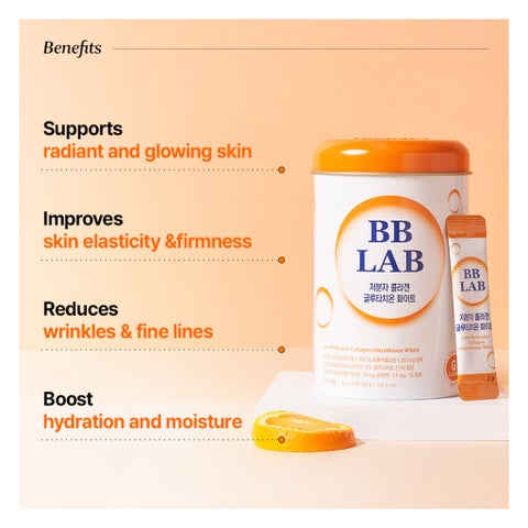 BB Lab Low Molecular Collagen Glutathione White Sticks - 30 Sticks